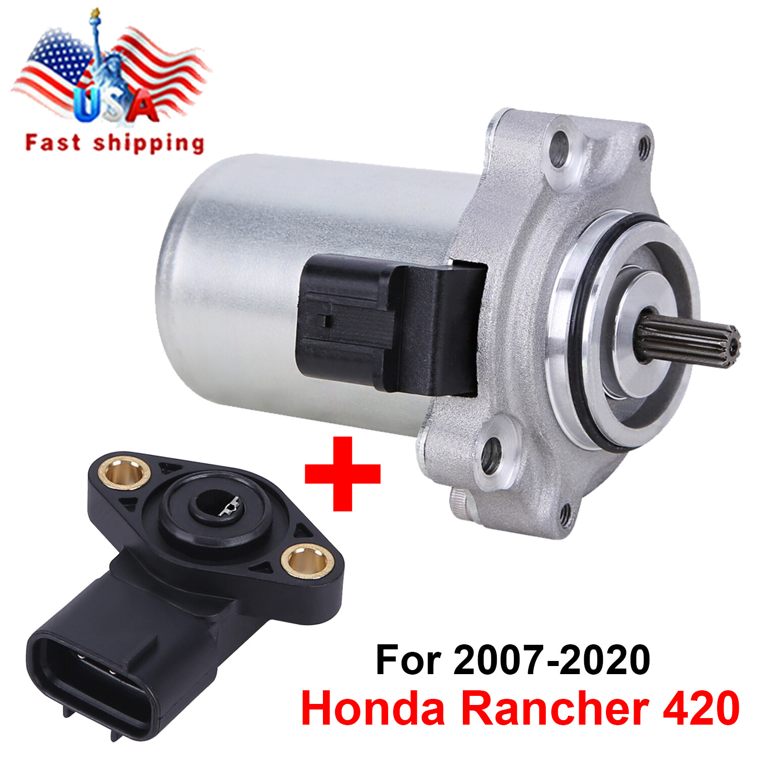 For Honda Rancher 420 TRX420FA 2009-2019 Shift Control Motor&Angle Sensor