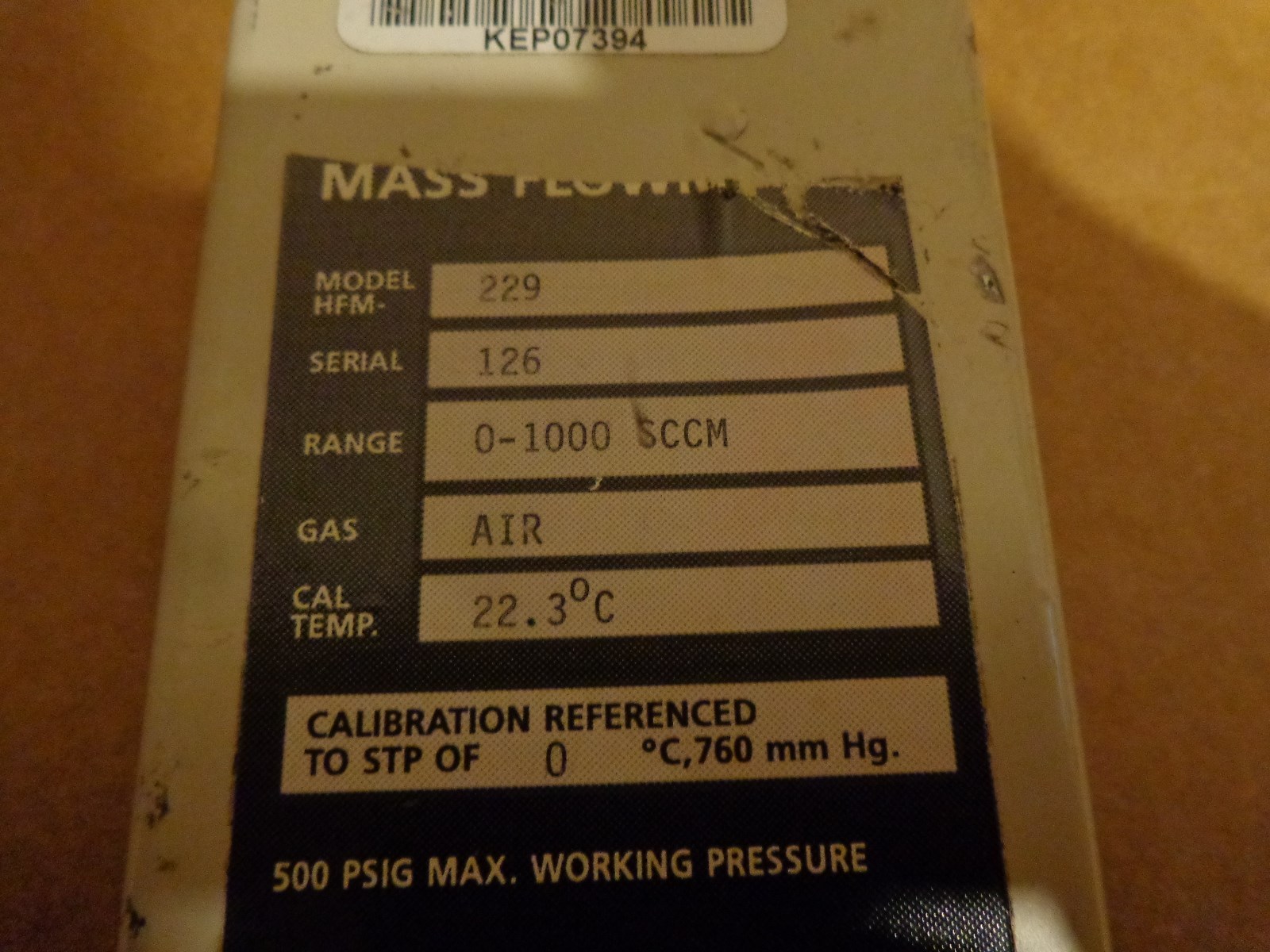 Hastings HFM-229 Mass Flowmeter