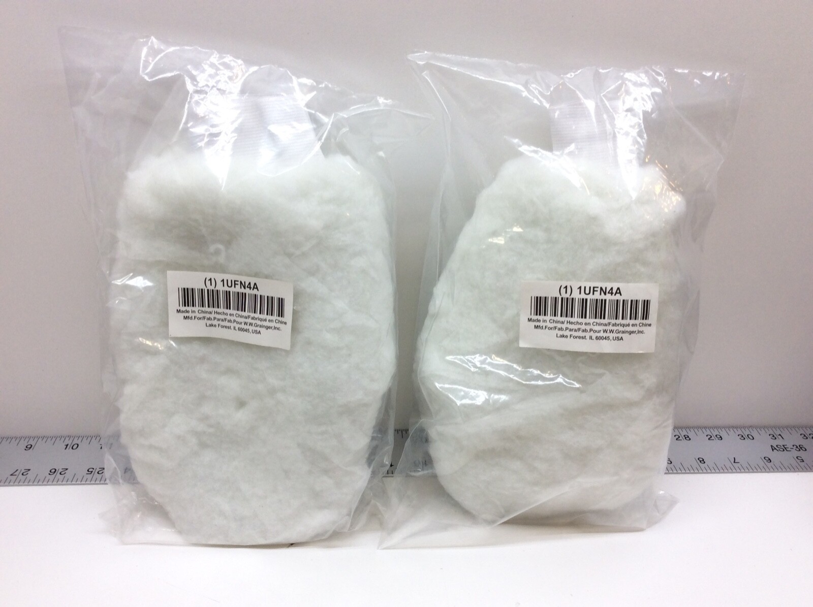 2 - Grainger 1UFN4A Painting Mitt Synthetic Lambs Wool White 10-1/2"