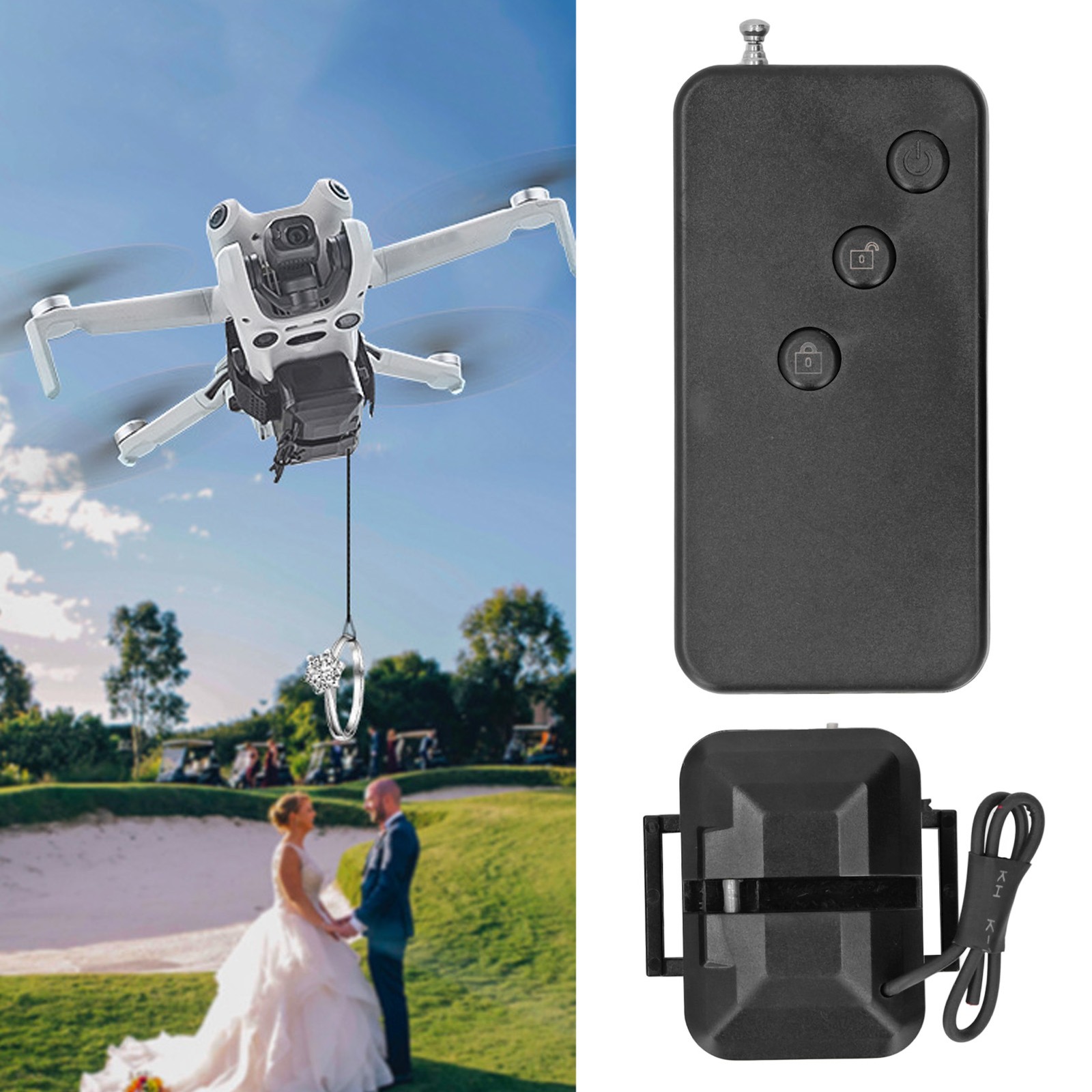 Drone Payload Release System Easy Control For Wedding Gifts Excellent