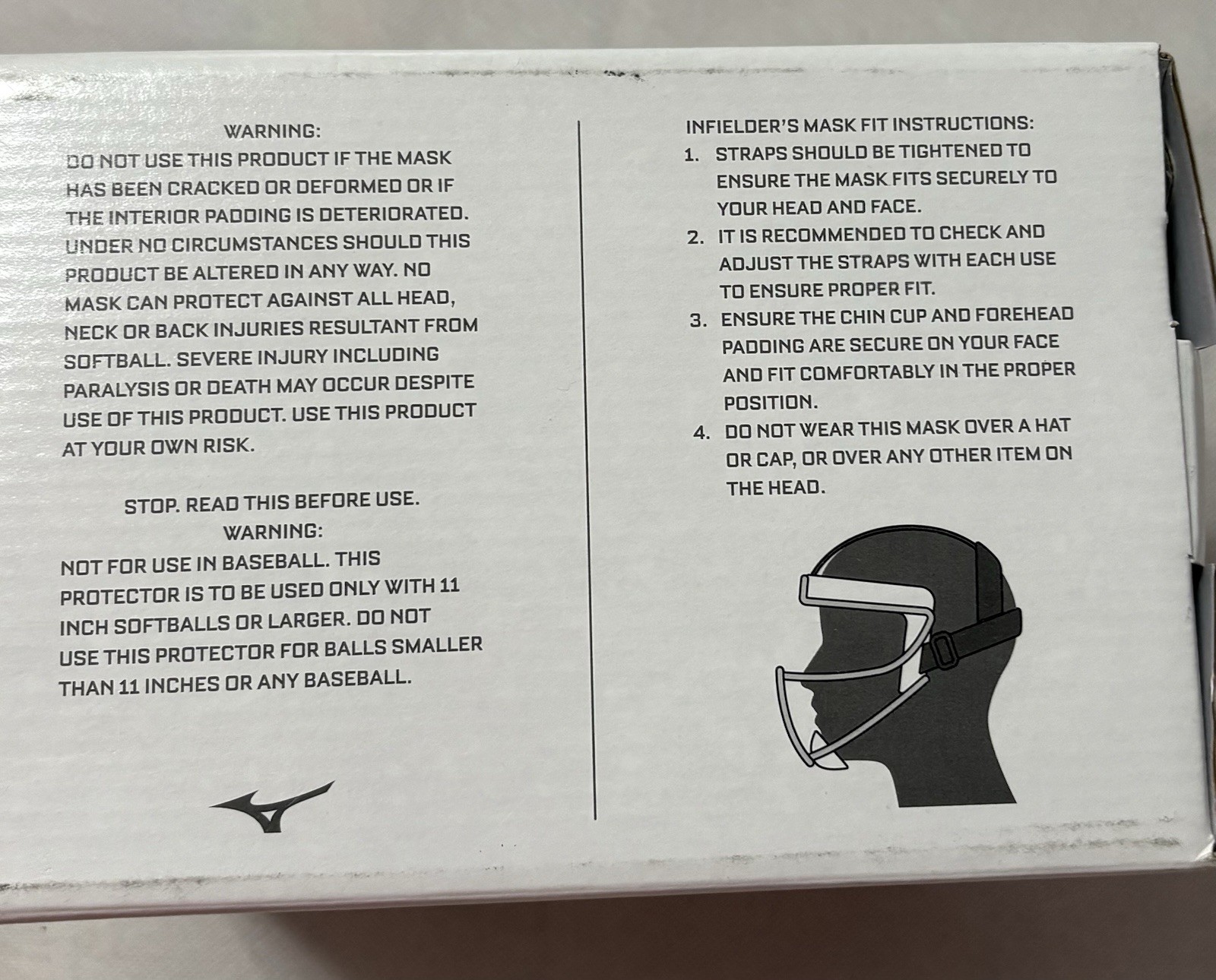 Mizuno Fielder's Mask Youth Black