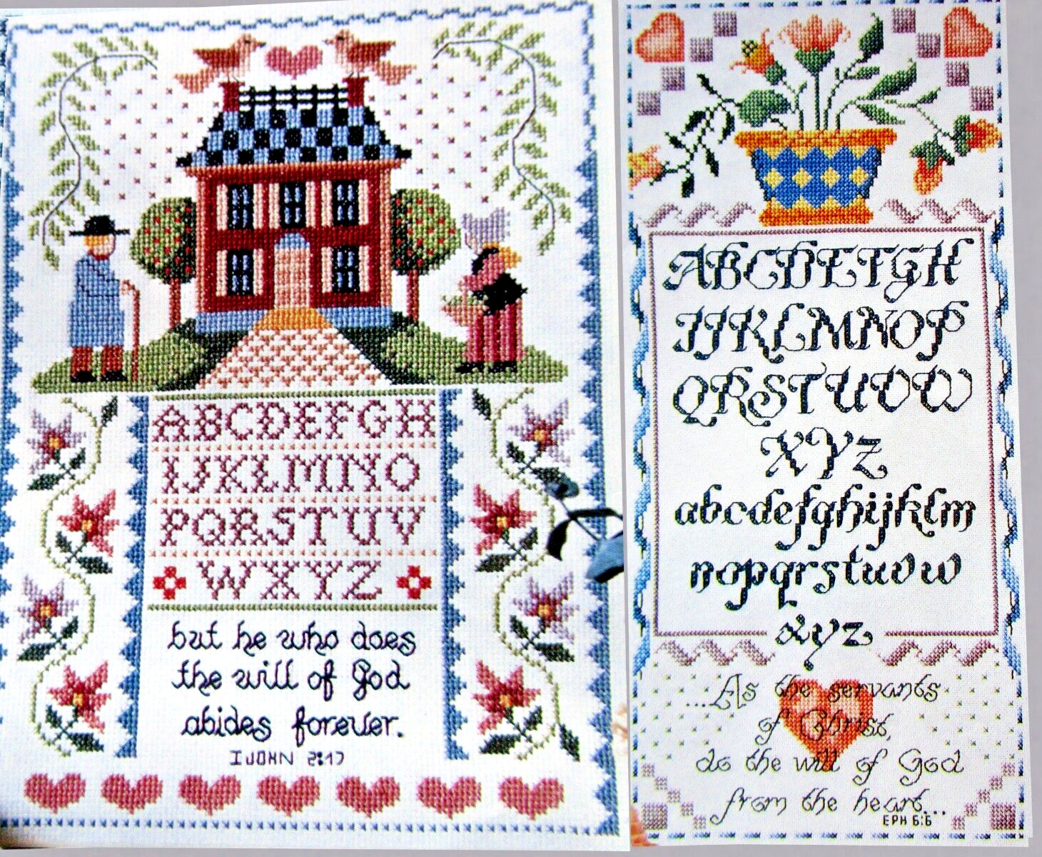Servants Who Do Will of God Abides Forever Samplers CROSS STITCH PATTERNS