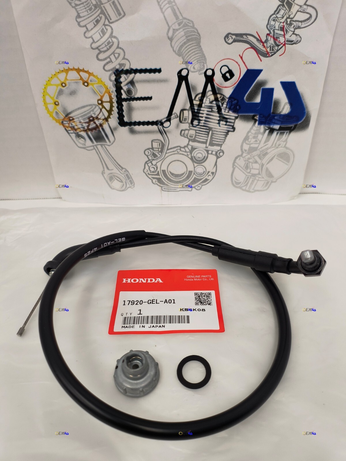 Honda Genuine OEM Throttle Cable Set Cap Wire 2004-2012 CRF50 F 17920-GEL-A01