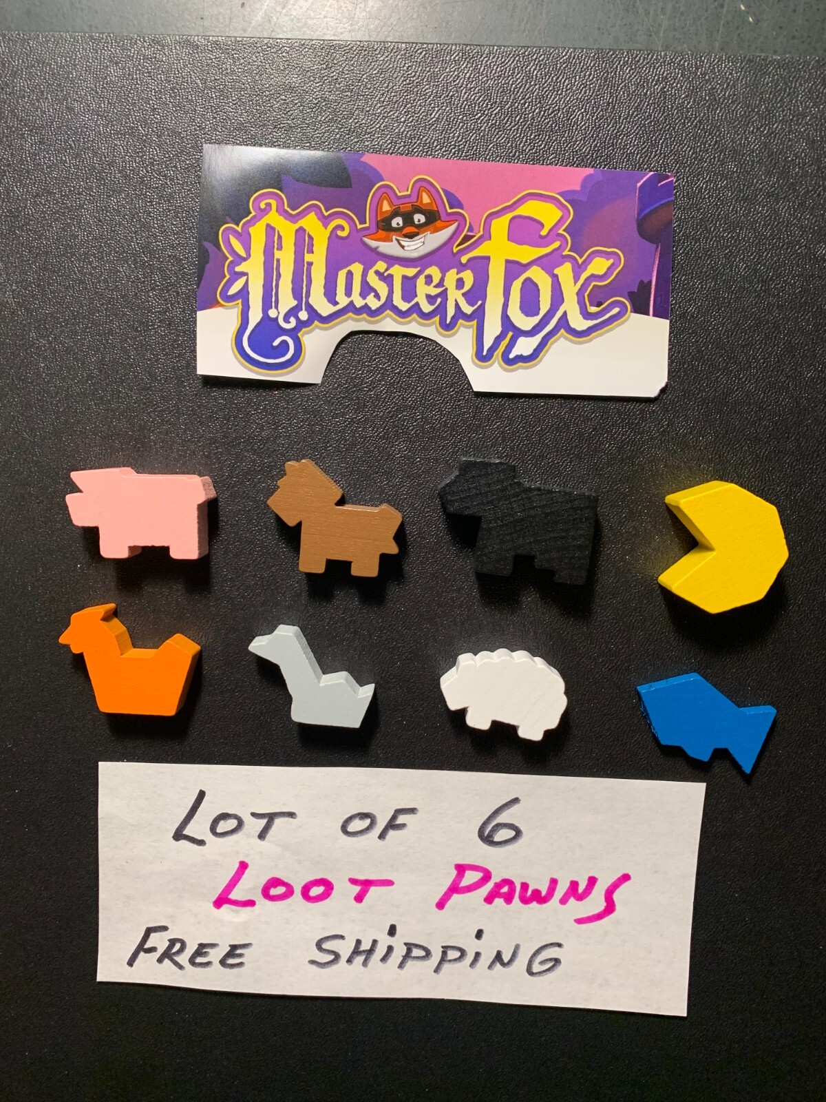 Master Fox Game  LOOT PAWNS  Lot of 6  FREDERIC VUAGNAT Free Shipping