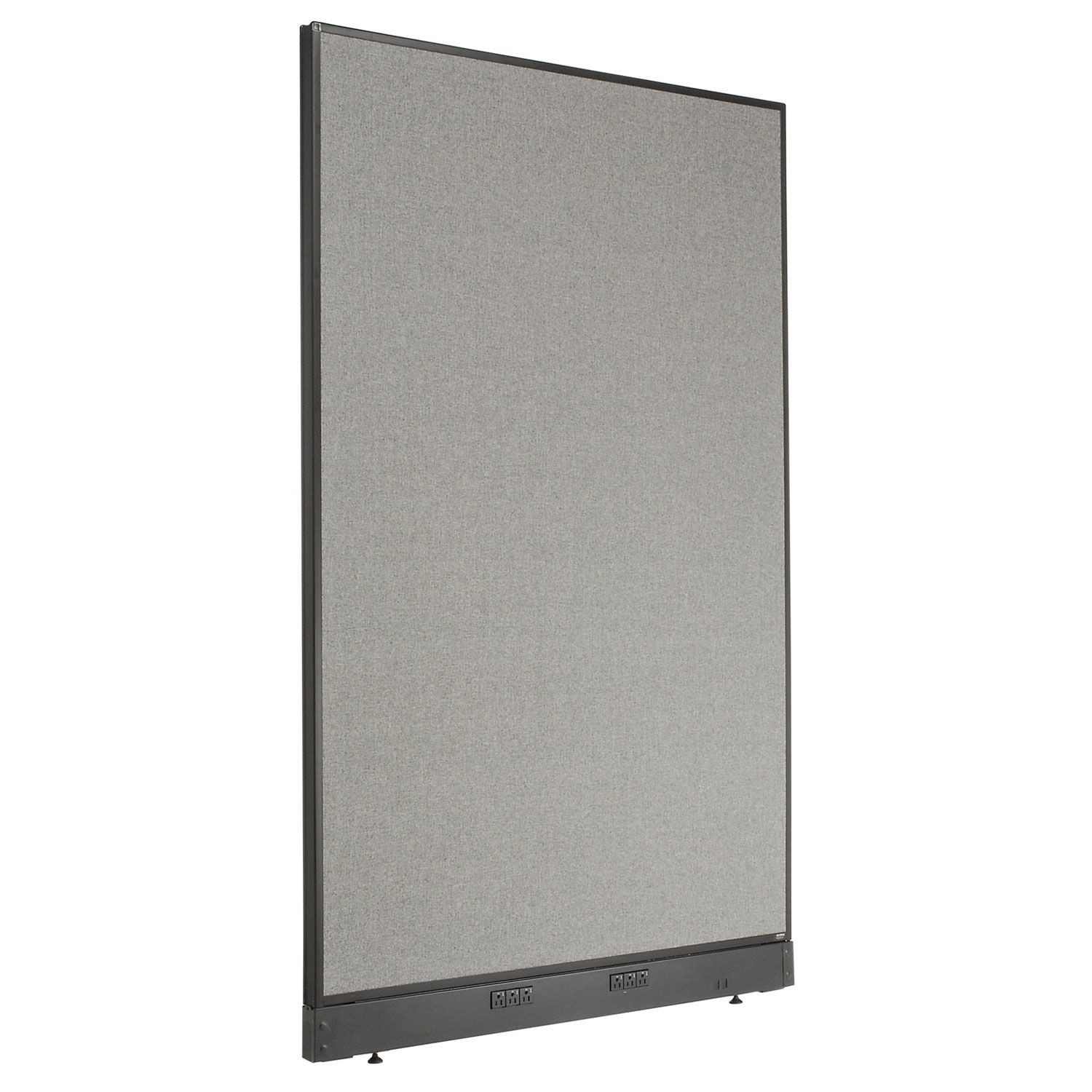48-1/4"W x 76"H Electric Office Partition Panel Gray