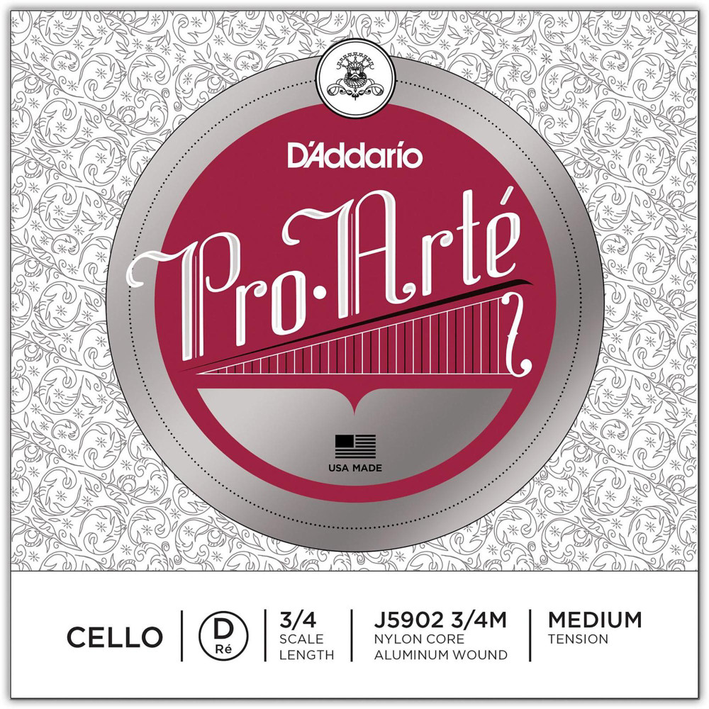 D'Addario ProArte Series Cello D String 34 Size