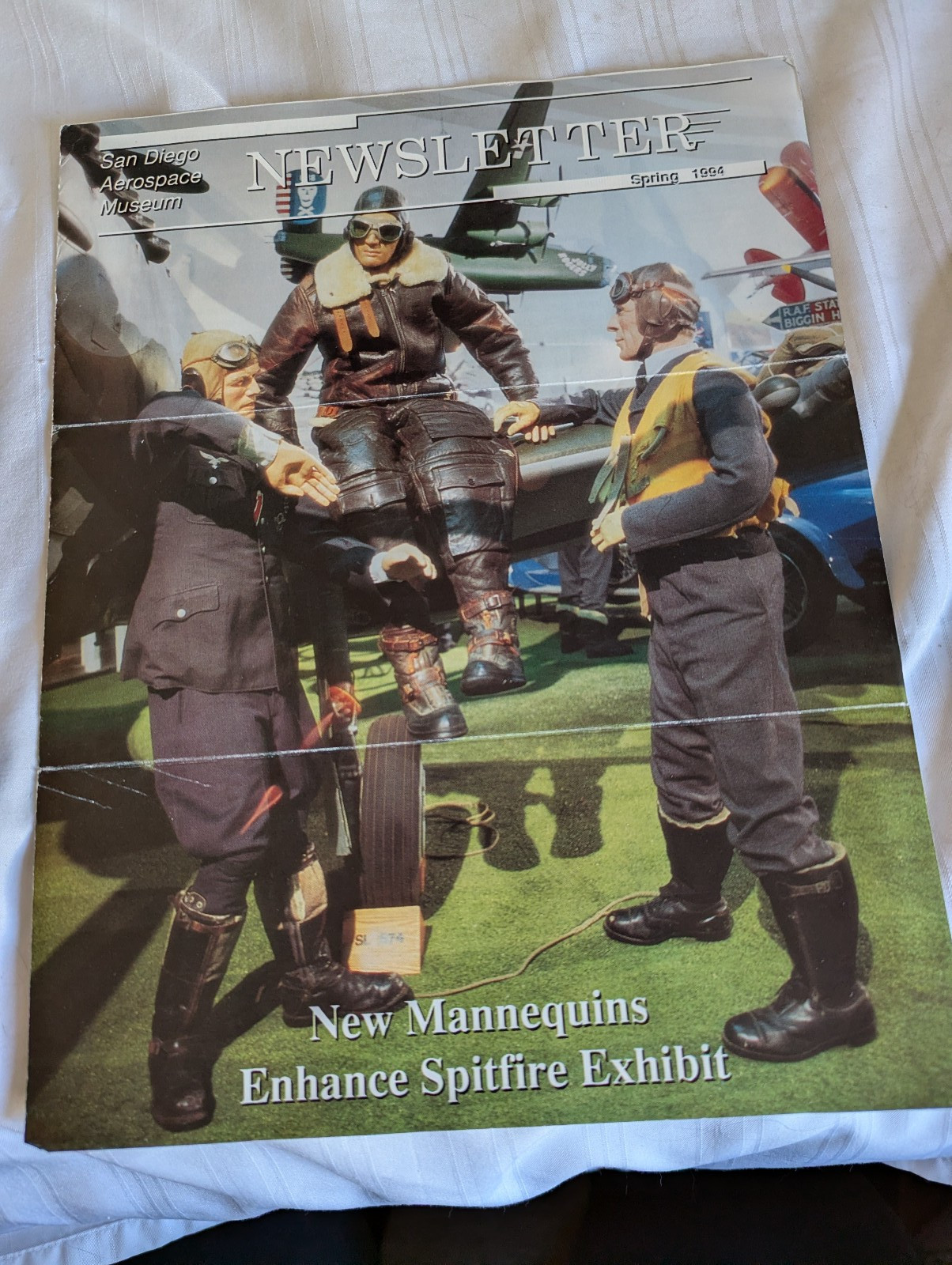 San Diego Aerospace Museum Newsletter Spring 1994 Spitfire Exhibit