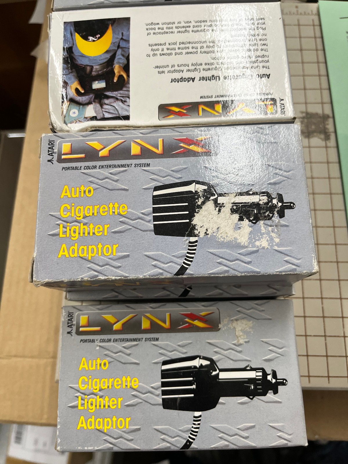 Atari Lynx AUTO CIGARETTE LIGHTER Power ADAPTER TESTED NOS DAMAGED BOX