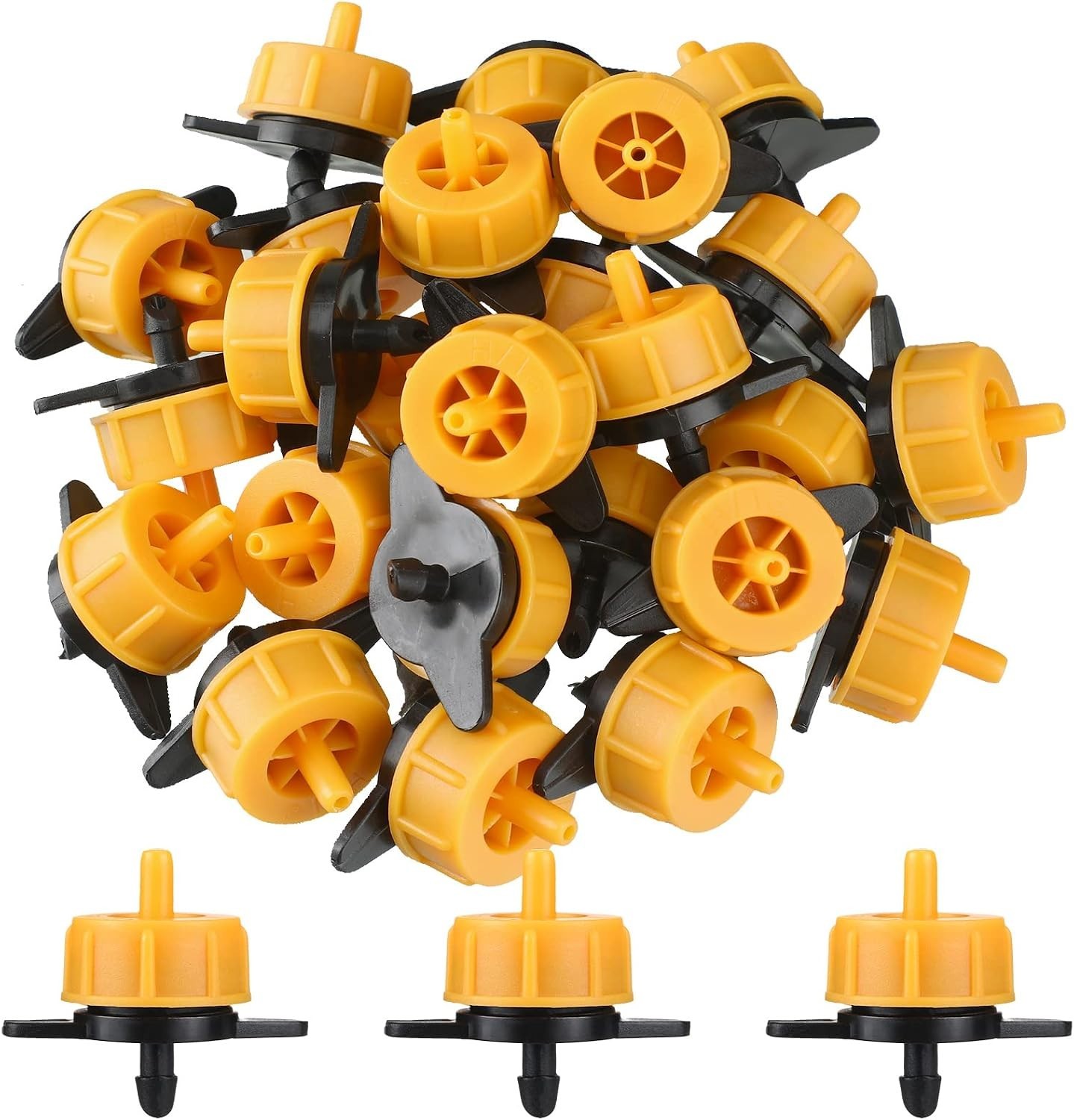Didaey 100 Pcs Drip Irrigation Emitters, Pressure Compensating Absinthe