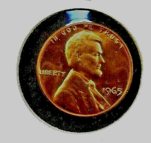 1965 - P  Lincoln  Memorial  Cent  BU    Red  Nice  US  Coin