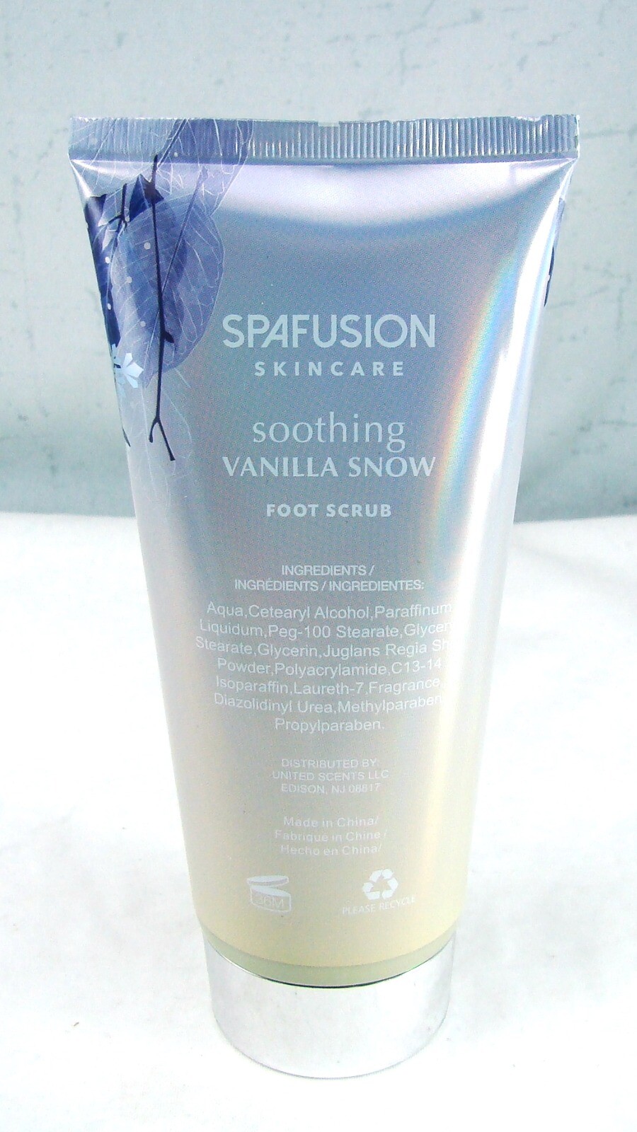 Spa Fusion VANILLA SNOW Foot Scrub 6 oz., 177 ml NEW NWOB