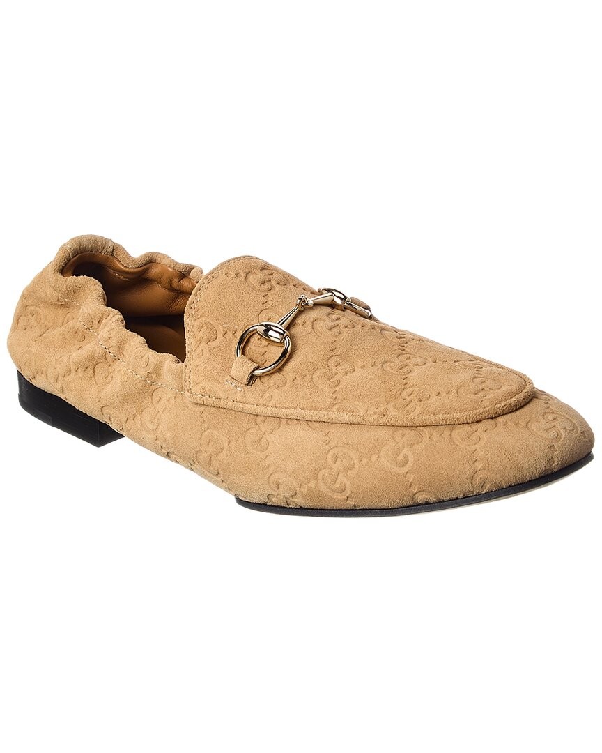 Gucci Jordaan Gg Suede Loafer Women's
