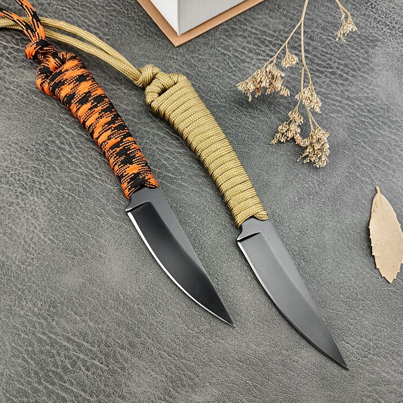 Mini Fixed Blade Knife 2.76" Blade Kydex Sheath Hunting