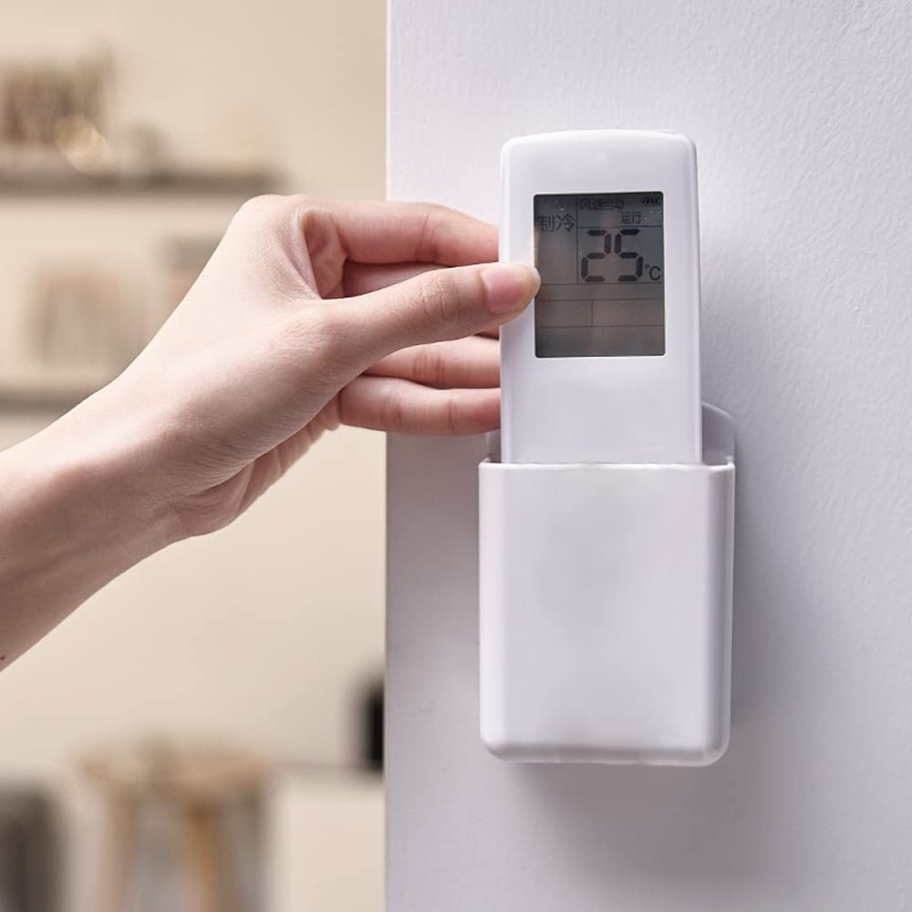 Wall Mount Remote Control Holder 2 Pcs Media Player Controller Organizer Small