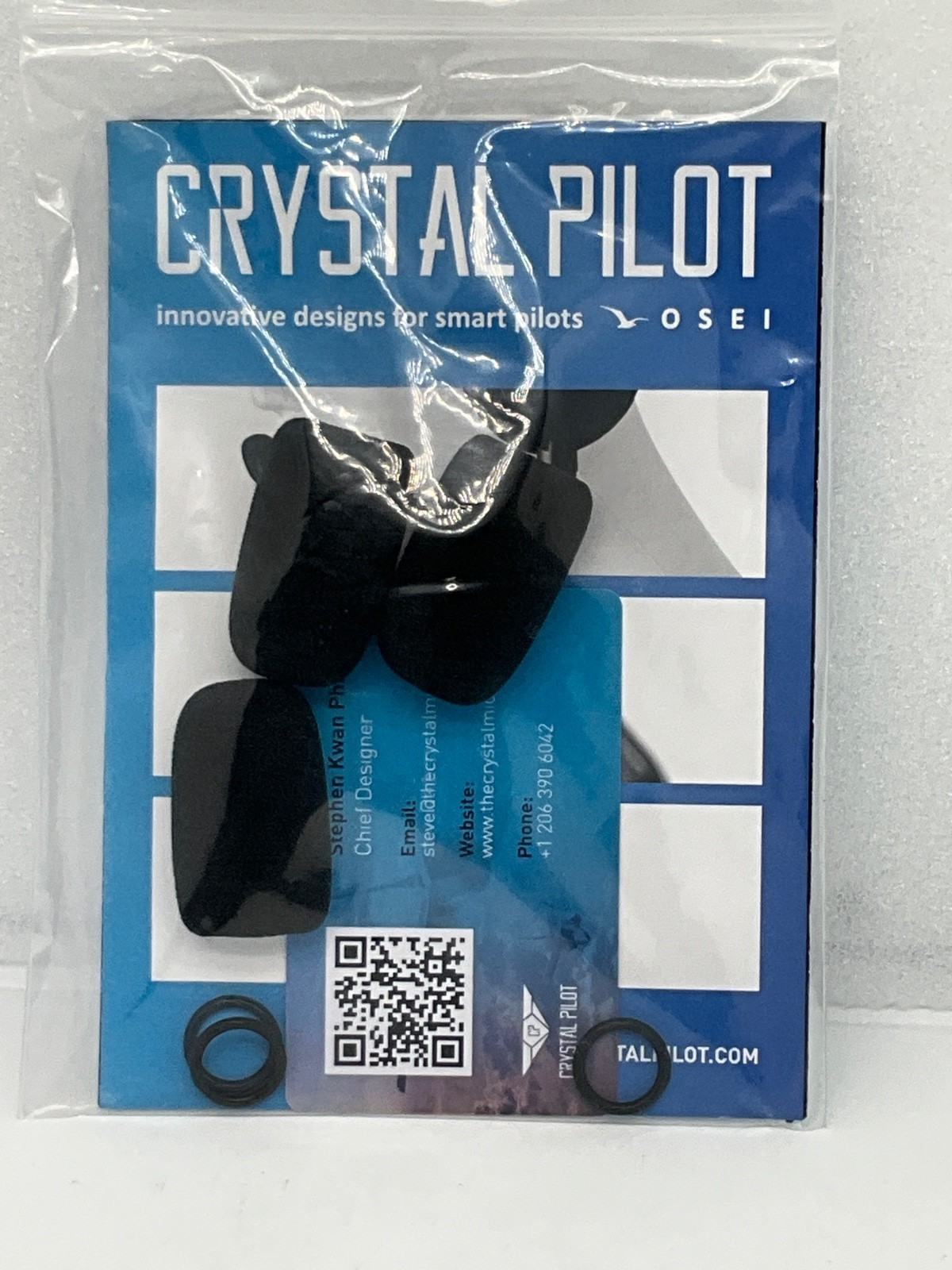 3 pk CRYSTAL PILOT MICROPHONE WINDSCREENS for Bose~Lightspeed~Clark~Crystal Mic