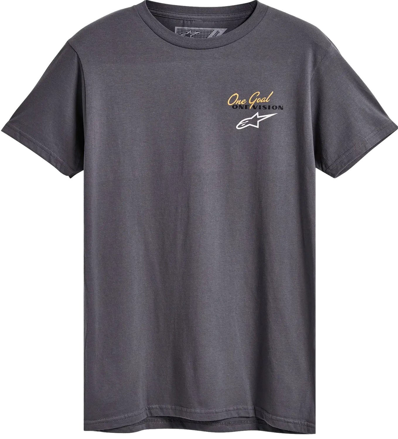 Alpinestars Flagged Mens Short Sleeve T-Shirt Charcoal XXL