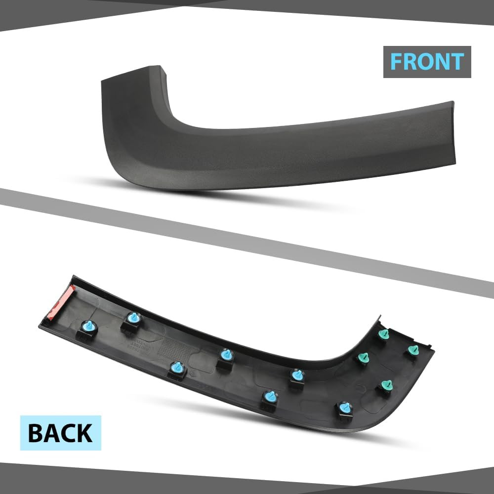 Rear Left & Right Fender Trim Molding Fit Jeep Renegade 2015-2023 Durable Black