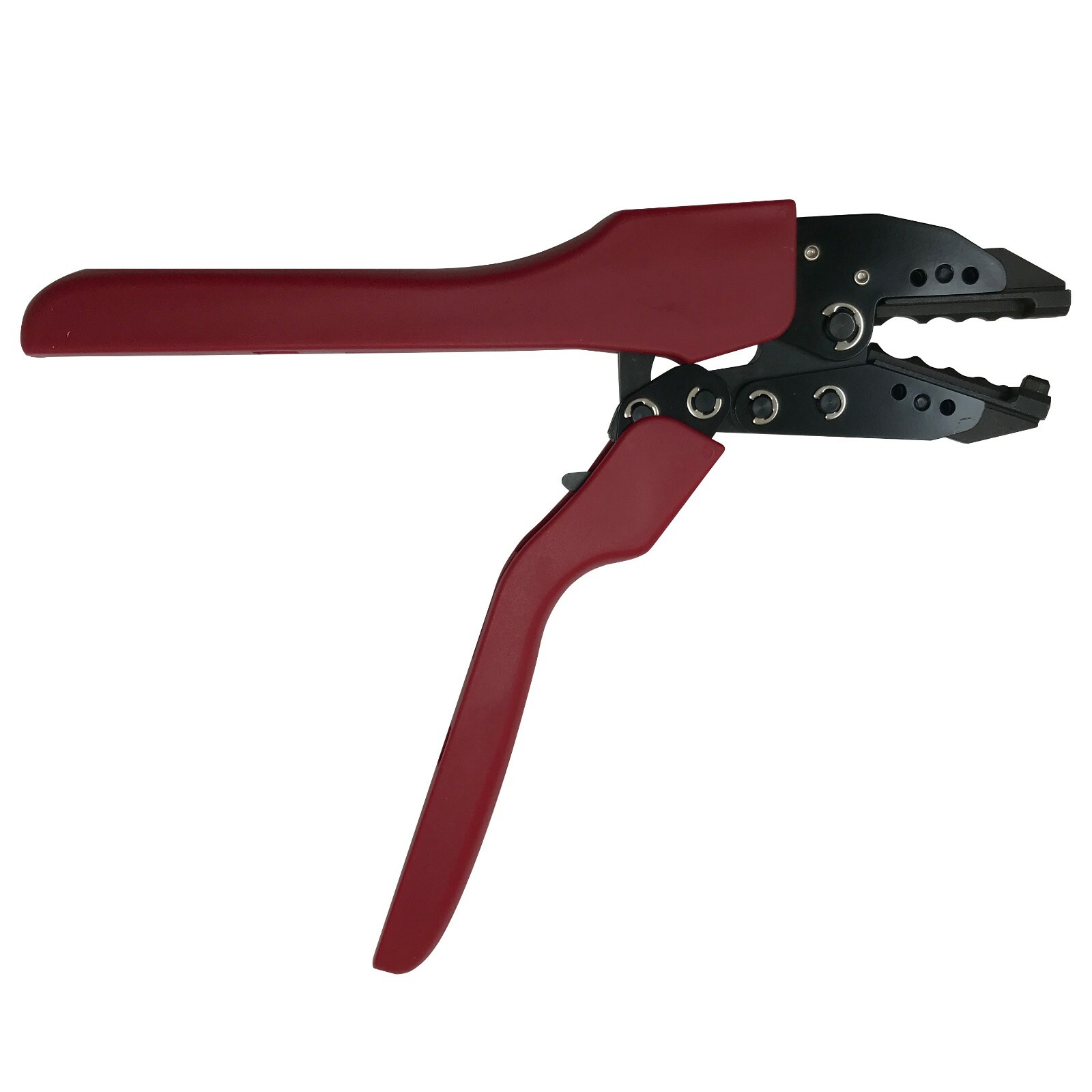 Heavy Duty Ergonomic Ratcheting Crimper Tool For 22-8 Gauge Heat Shrink Terminal