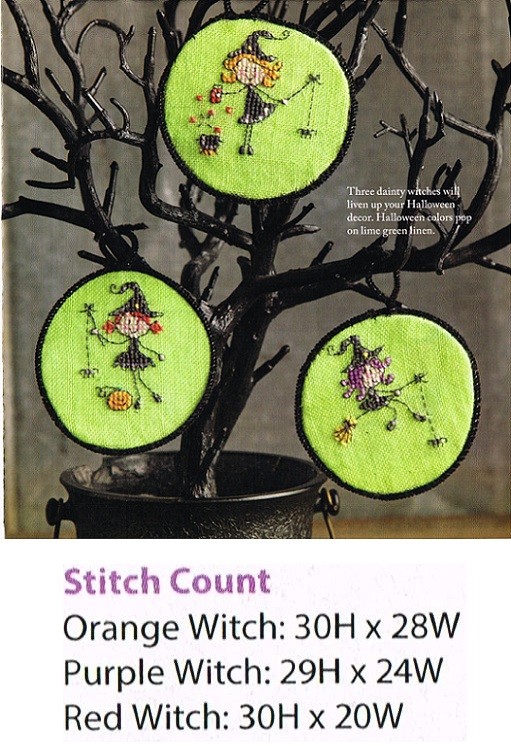 WITCH FAIRIES   - CROSS  STITCH PATTERN ONLY -    ZA - HEV
