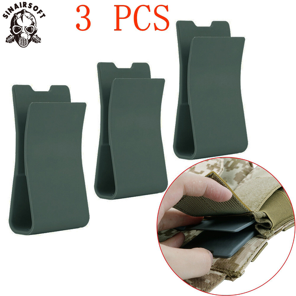 3Pcs Tactical Vest Nylon 5.56 7.62 Magazine Pouch Carrier Insert Set  Mag Holder