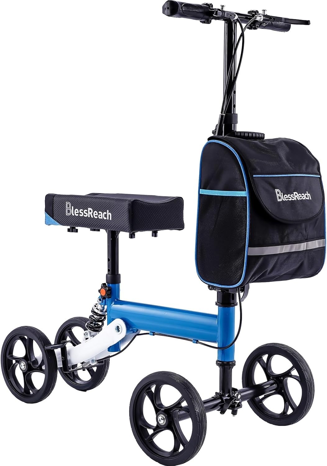 Knee Scooter Deluxe Steerable Walker for Foot Injuries, Adult Medical Crutch 300