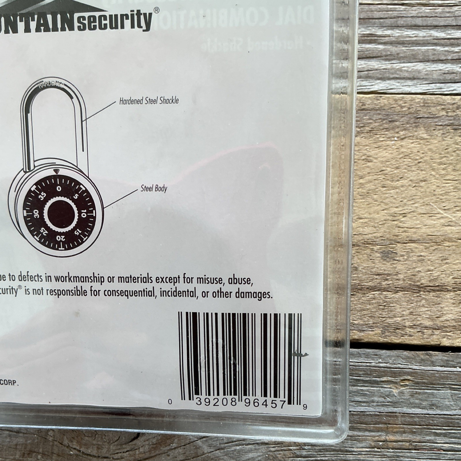 Mountain Security Dial Combination Lock 2-Pack Hardened Steel Shackle