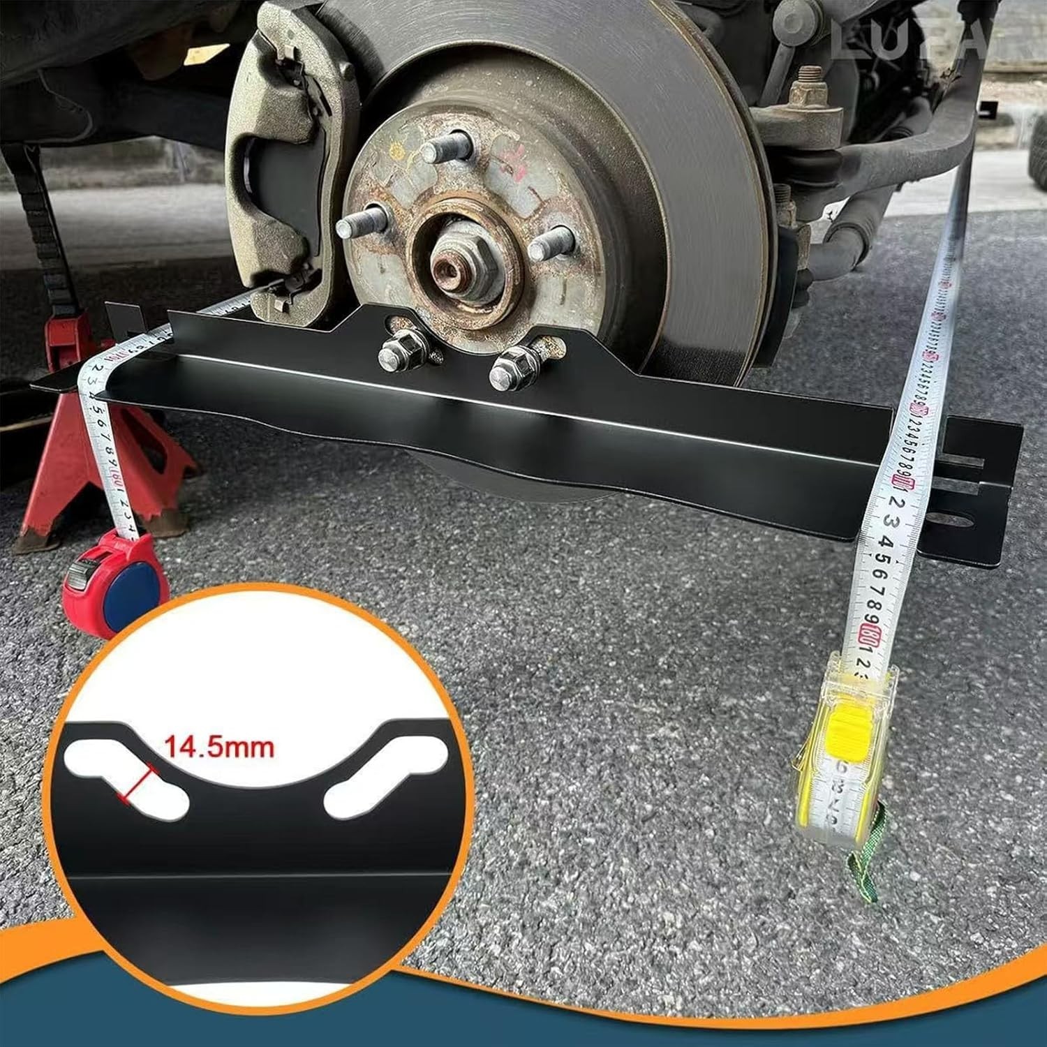 Wheel Alignment Tools, 2PCS Accurate Toe Measurements Plates Black
