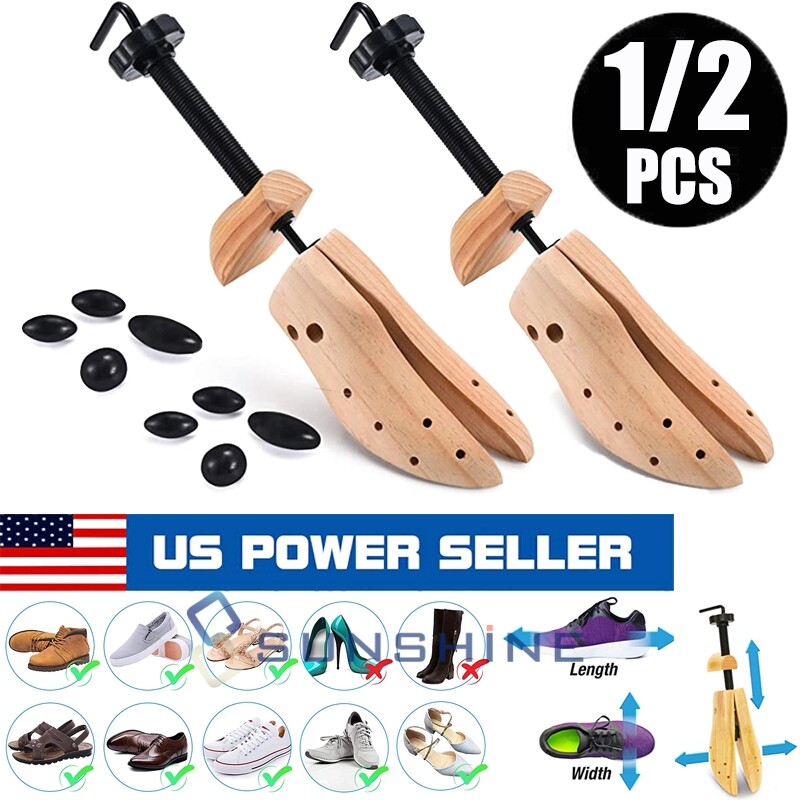 1/2PCS 2-way Madera Ajustable Zapatos De Camilla Expansor Para Hombres y Mujeres
