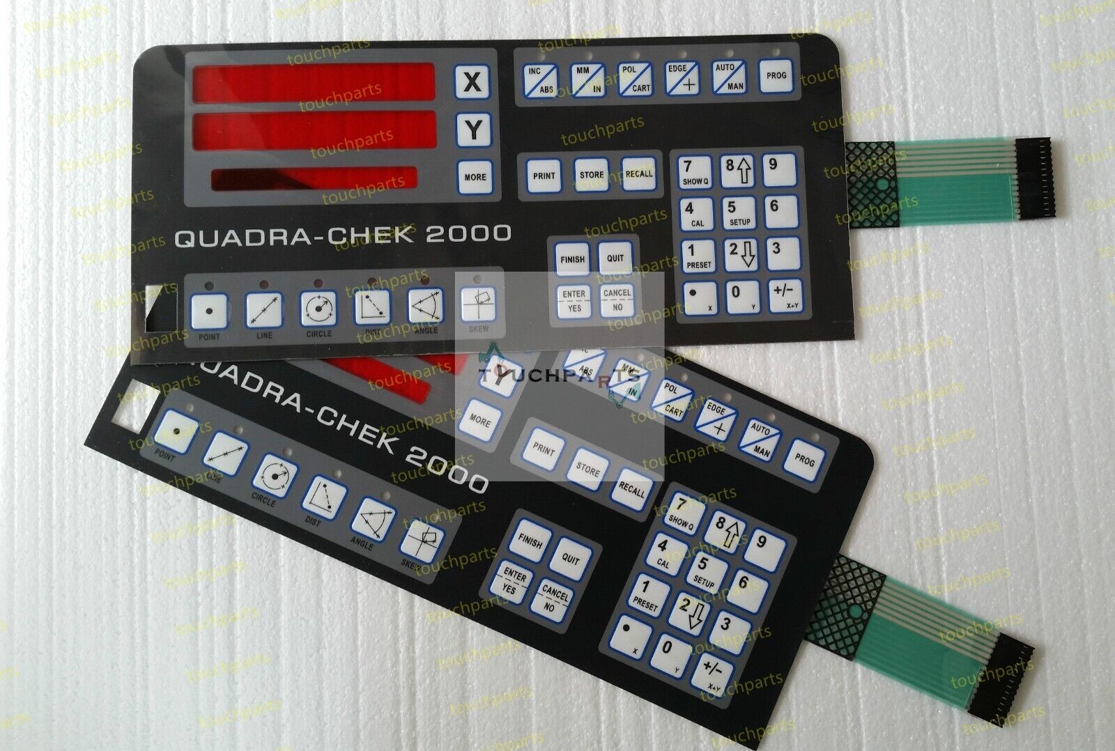 Quadra Chek Check 2000 XY Digital Readout membrane keypad , overlay