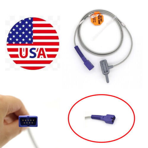 Compatible with Oximax SpO2 Sensor Connect Cable, with 9 Pins Connector