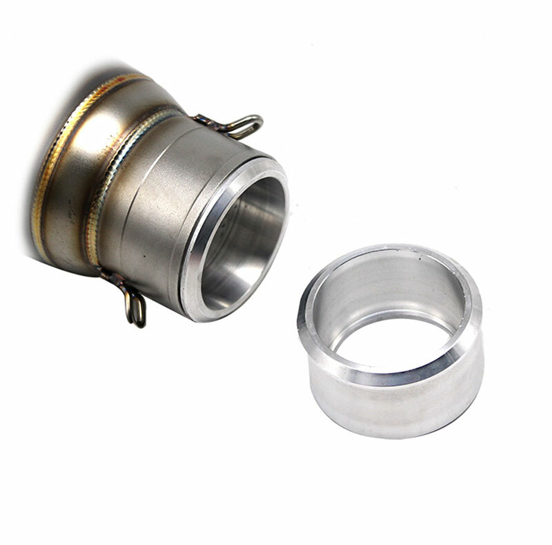 Motorcycle Exhaust Pipe Muffler Adapter OD 60mm to ID 51mm Aluminum Alloy