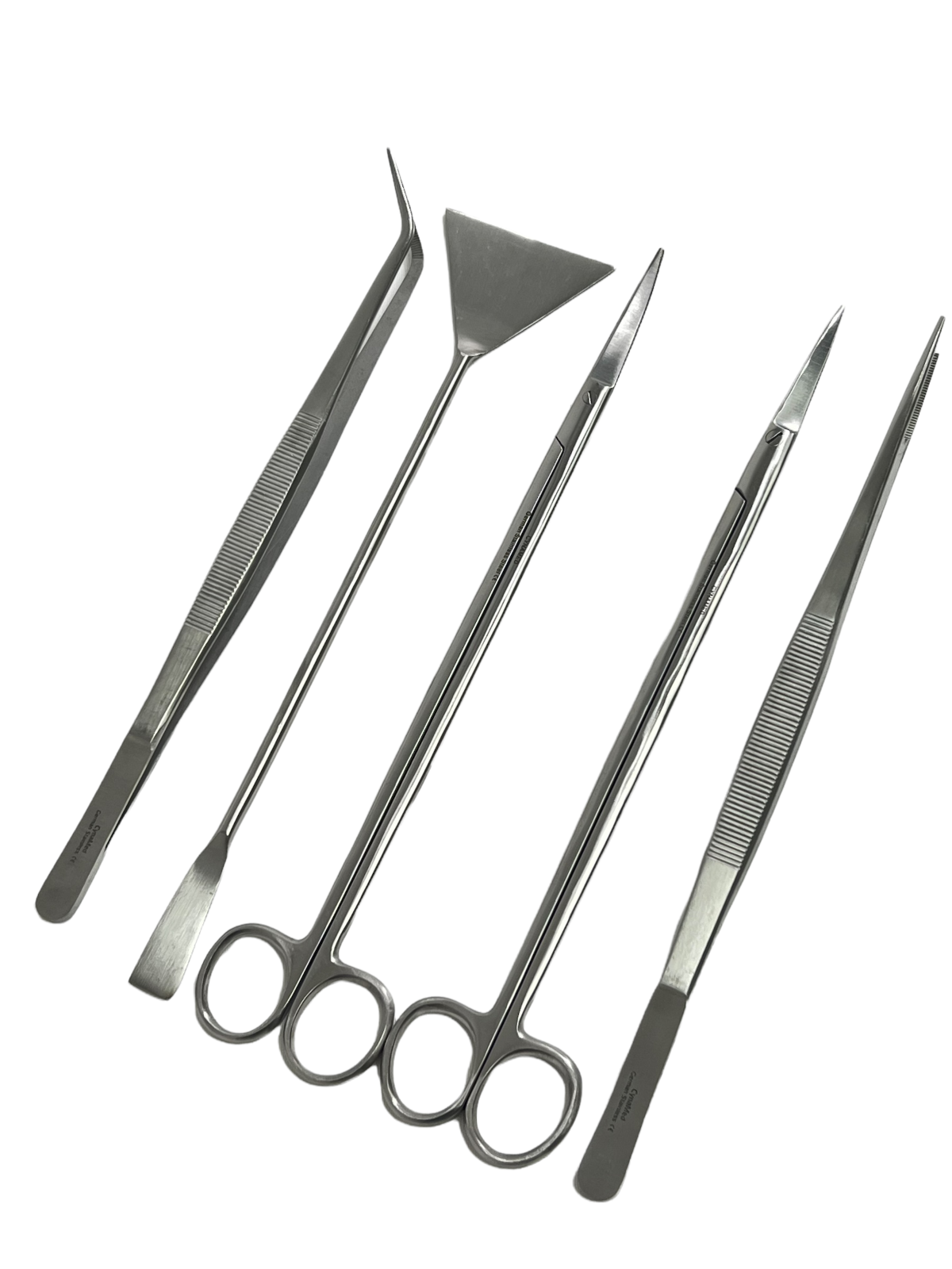 5 PC Aquarium Aquascaping Plants Landscaping Tools Kit Set 12" GERMAN STAINLESS