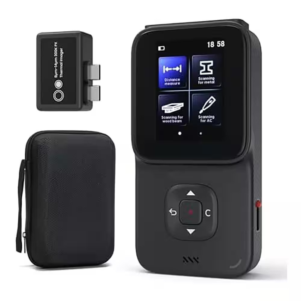 5-In-1 Wall Stud Scanner Detector with Thermal Imager and Moisture Meter for Met