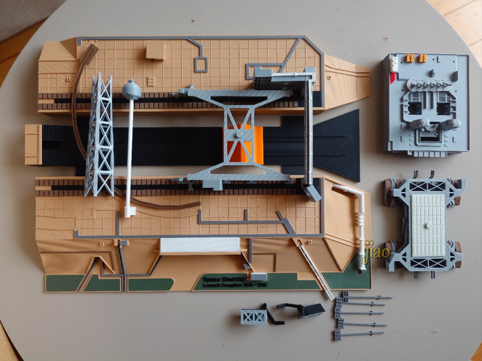 1/400 39A Space Shuttle Launch Site 3D Printed Painted Model