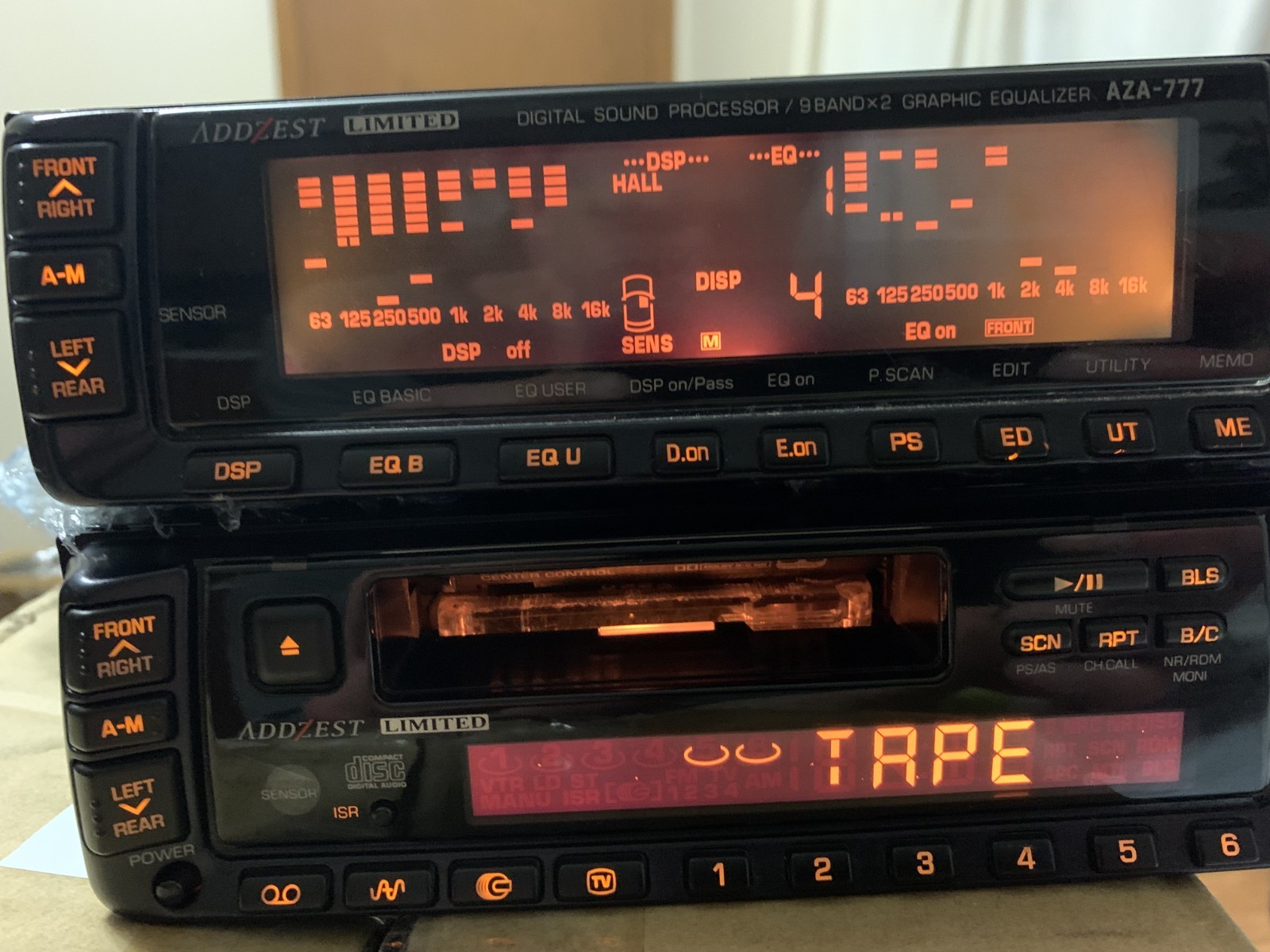 ADDZEST AZA-777 Rare Car Audio Center Control & Graphic Equalizer