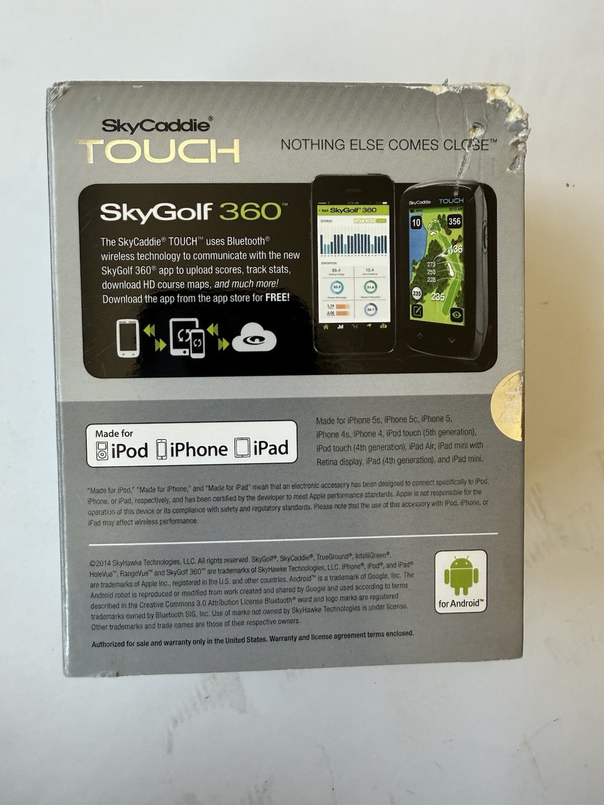 SkyCaddie TOUCH Golf GPS Rangefinder with Accessories – Previously Activated