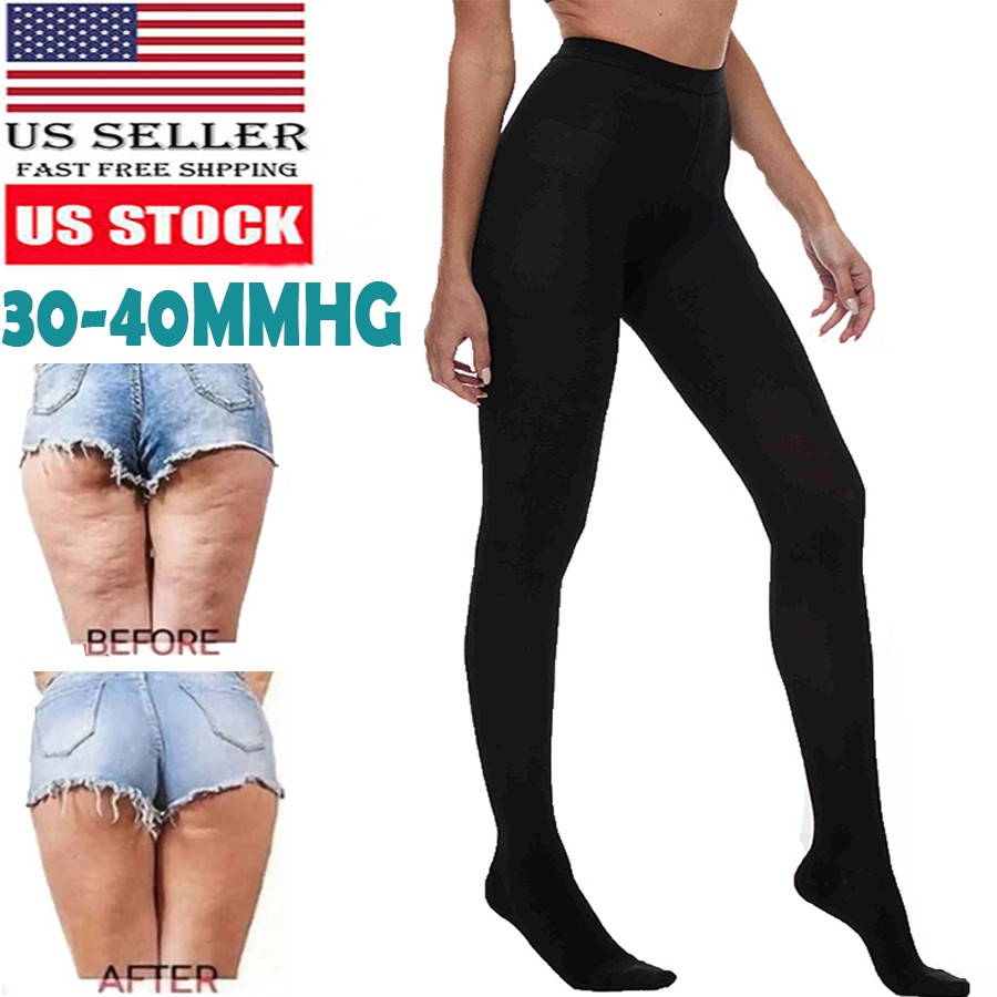 Medical Compression Tights Women Men, 30-40 mmHg Graduated Compression Pantyhose