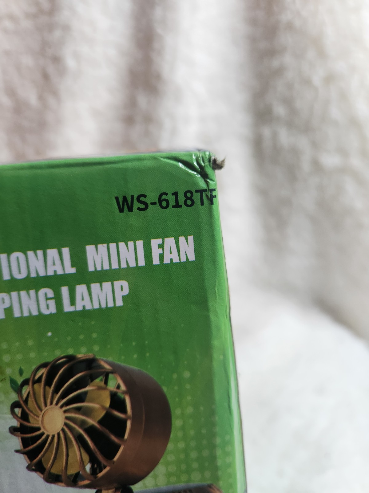 Multifunctional Mini Fan Solar Camping Lamp NIB