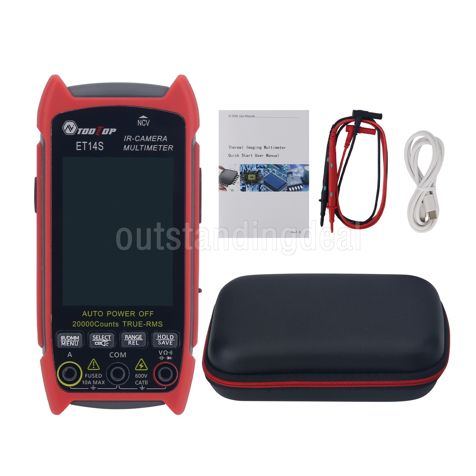 TOOLTOP ET14S 240x240 2.8" IPS LCD Thermal Imaging Multimeter with Macro Lens
