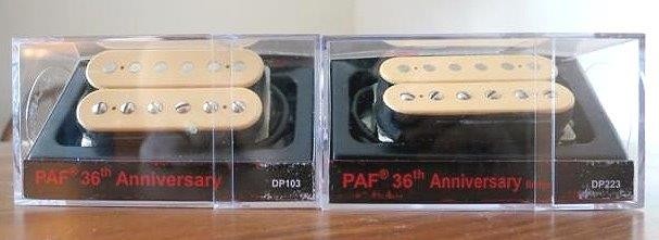 DiMarzio® PAF 36th Anniversary Bridge/Neck Humbucker Set~Reg Spaced~Cream~New