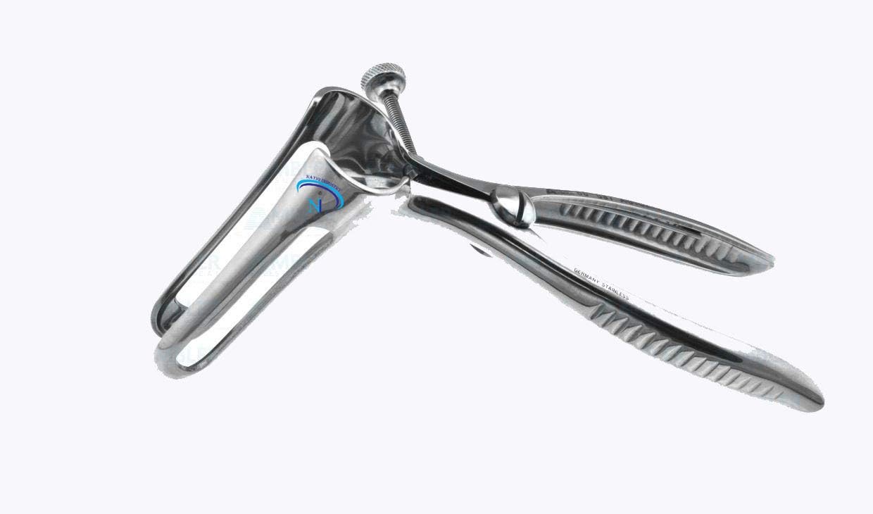 Natiqind Sims Rectal Speculum 6"" with Set Screw Blades 89mm Long x 16mm Wide...