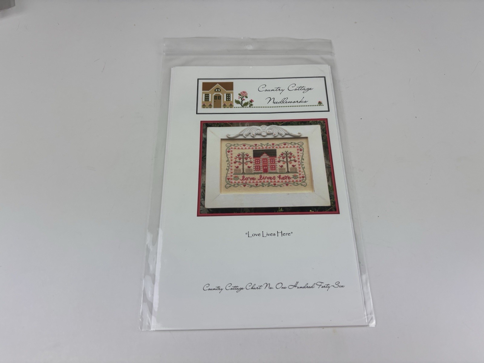 Country cottage Needleworks Live Lives Here Counted Cross Stitch Pattern 5S