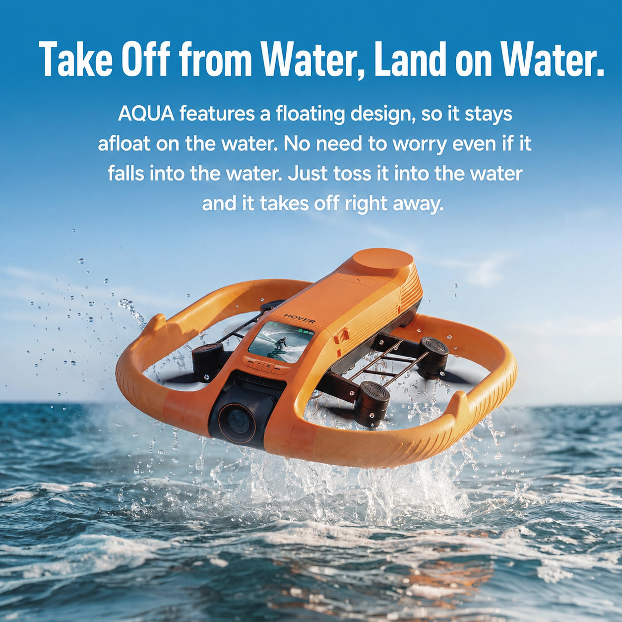 HOVERAir AQUA IP67 AI 4K 10bit HDR 1 1 28 CMOS Basic Pack