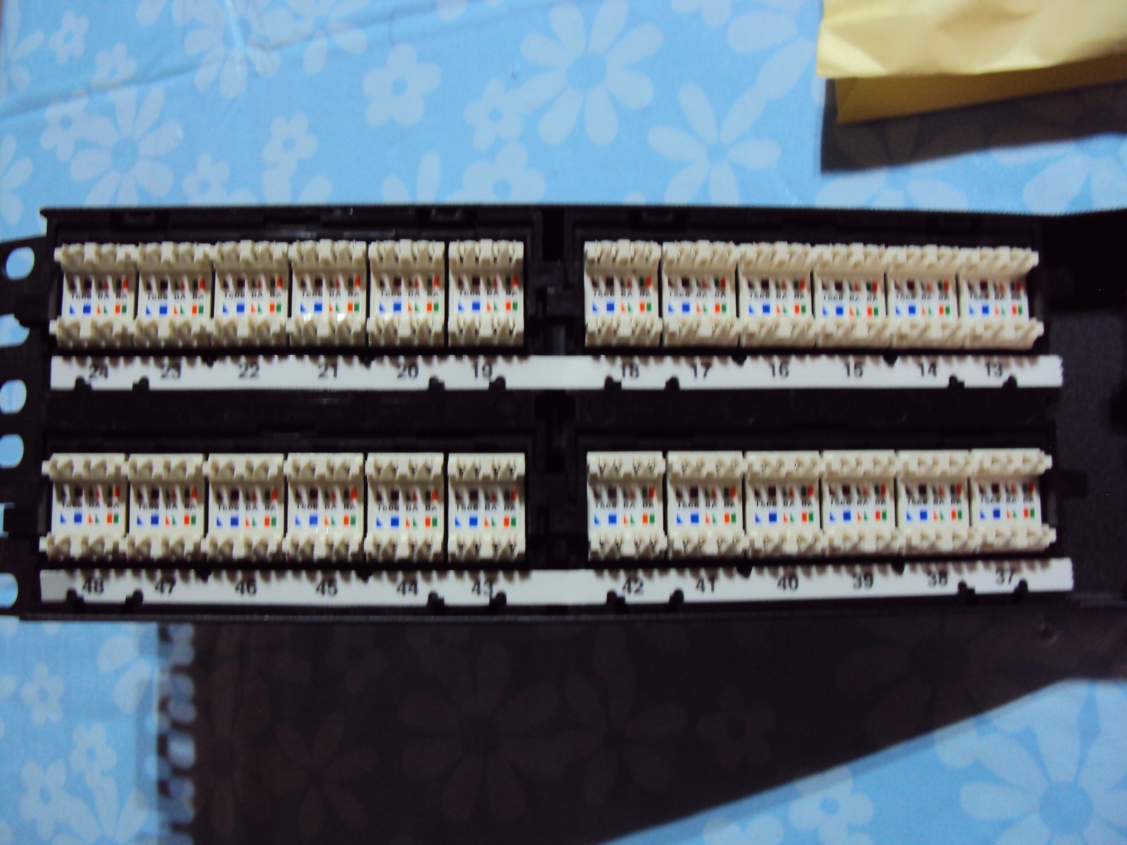Panduit DP6Plus +48 Port Angled 110-Patch Panel 2 RU Black New