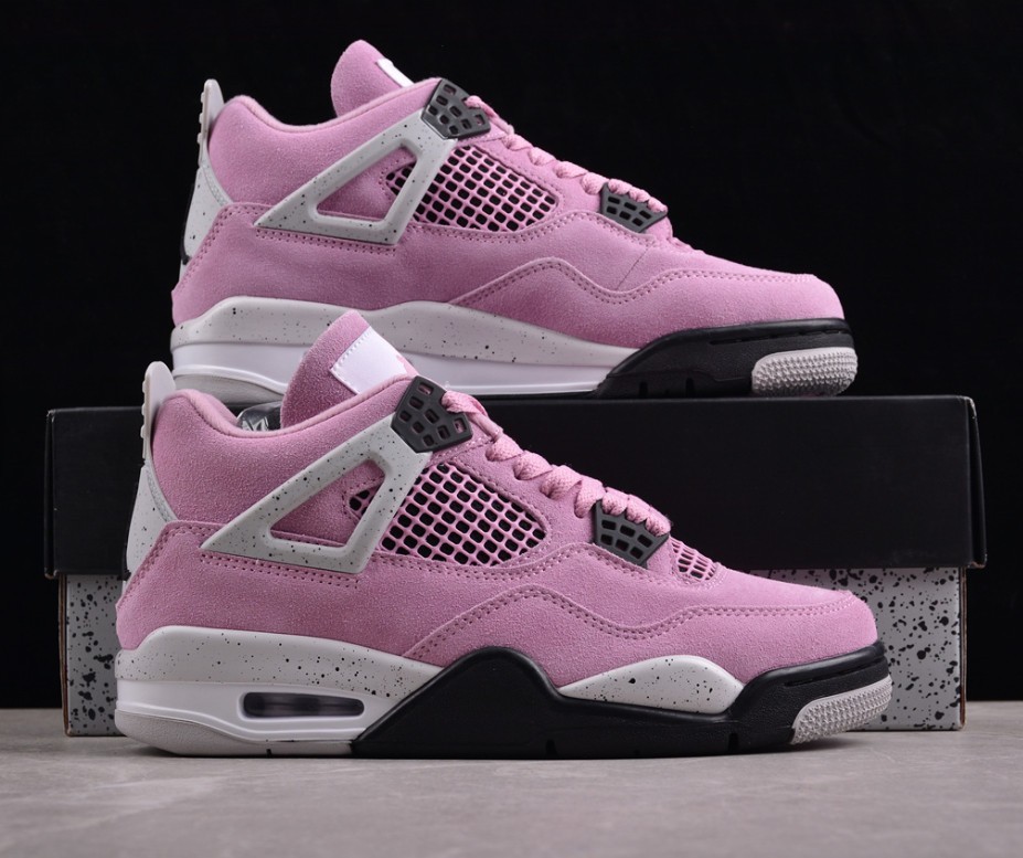 US Size 3-12 Jordan 4 "Orchid" Mid Top Retro Women's and Men's Basketball Shoes
