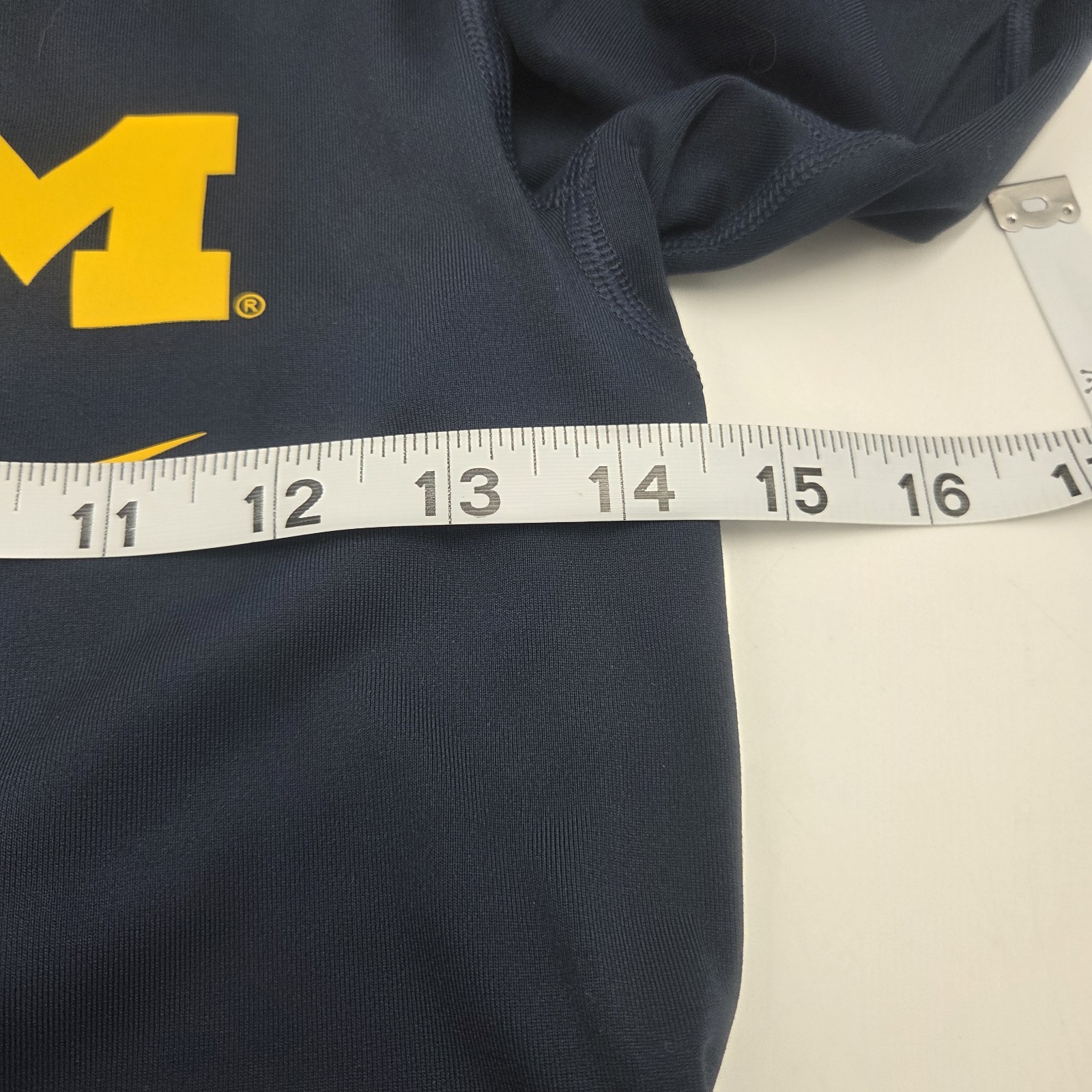 Michigan Wolverines Shirt Womens S Nike Dri Fit 1/4 Zip Long Sleeve Pullover