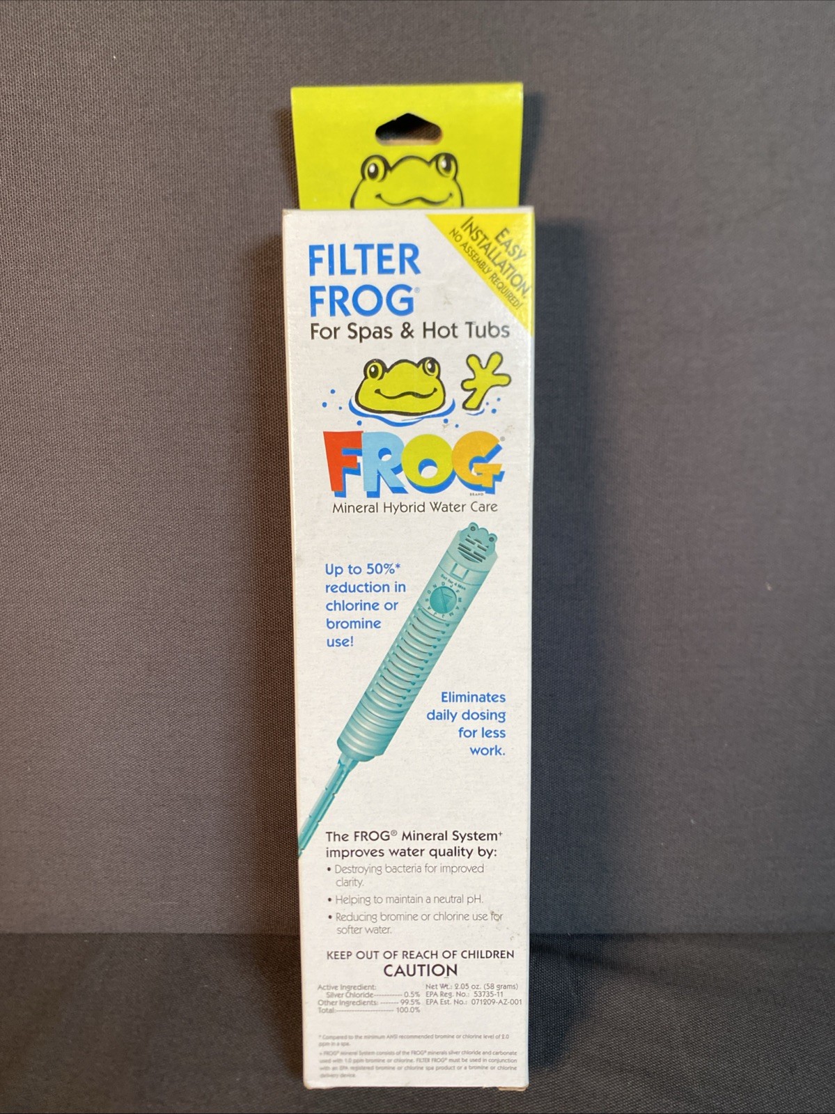 FROG Filter for Hot Tubs Prefilled Sanitizing Mineral  Dispenser Stick