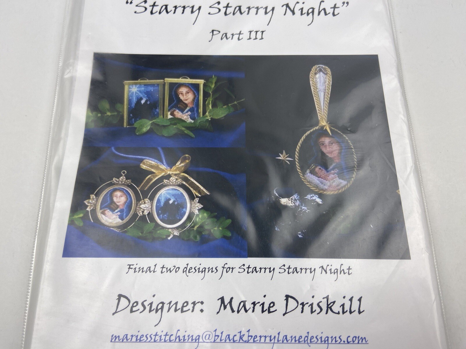 Blackberry Lane Design Starry Starry Night Part III Counted Cross Stitch Pattern