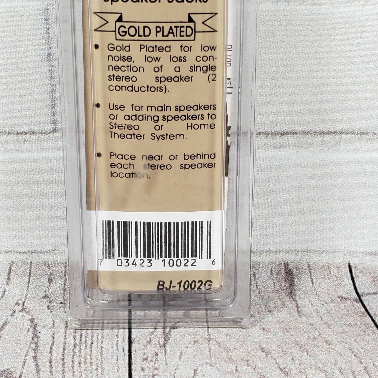 Studio Acoustics BJ-1002G AV Interface Module Gold Plated Wall Plate Insert NEW