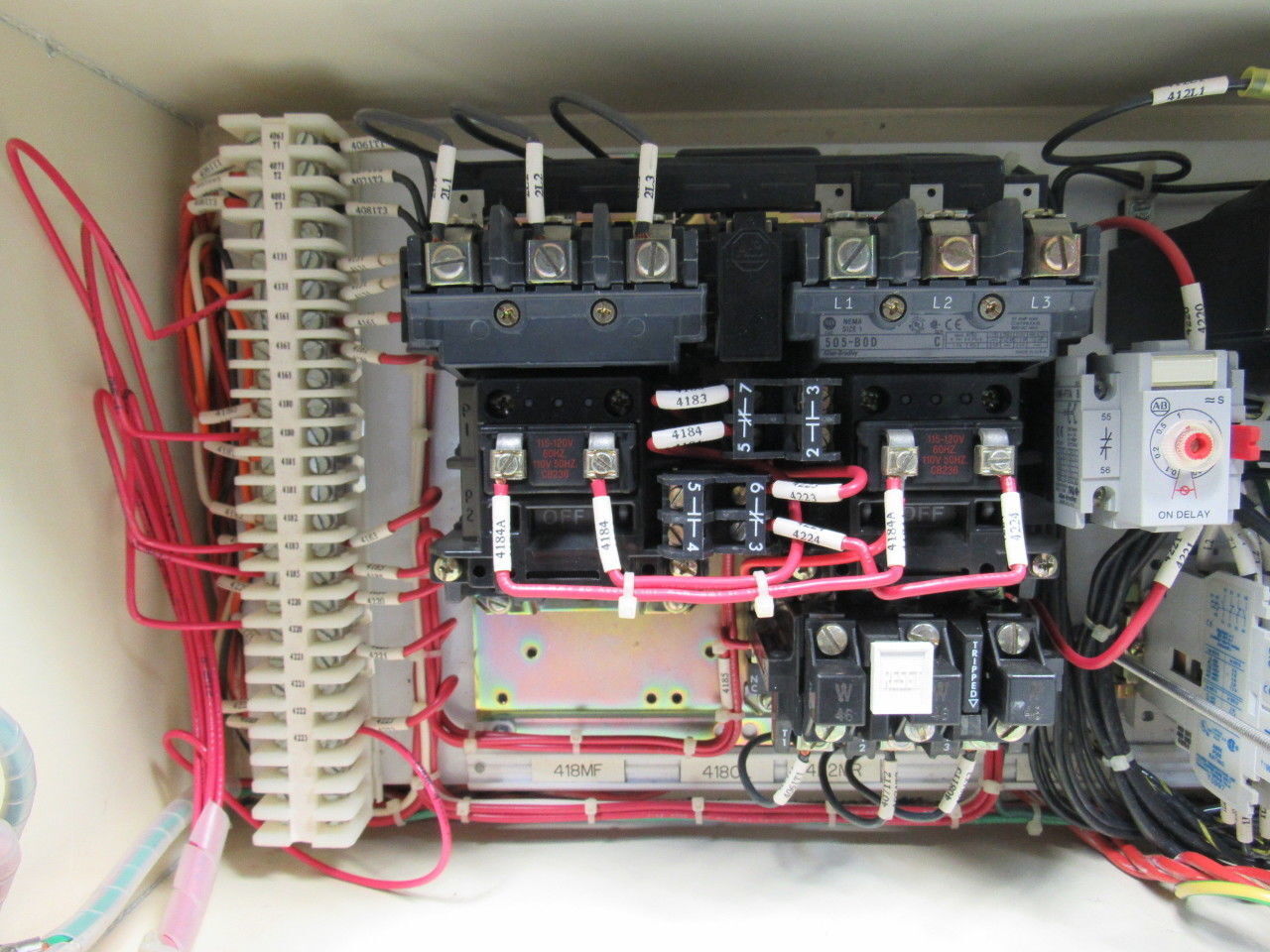 RAPISTAN 480V 5.4 AMP Conveyor Machine Controller W/Reversing Starter Lot/1